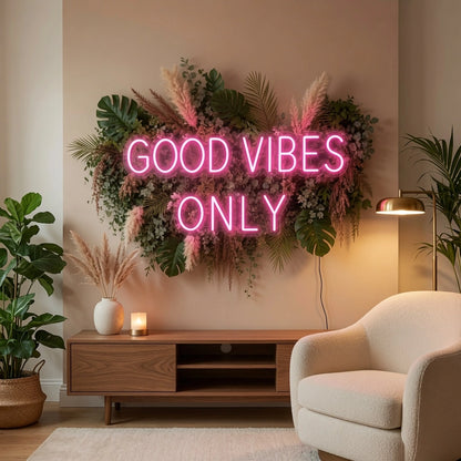 Good Vibes Only LED Neon Sign Living Room Decor Wall Decor - 02 High-Converting Product Image