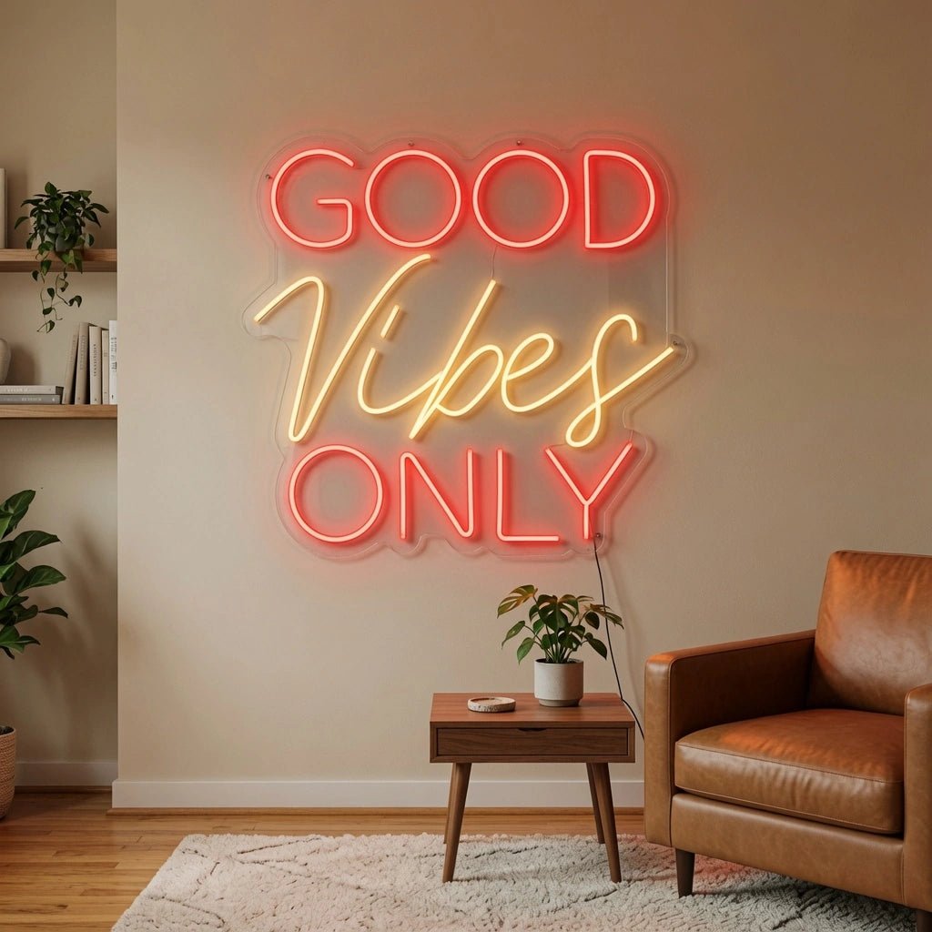 Good Vibes Only LED Neon Sign Wall Art Wall Decor - Shineneon