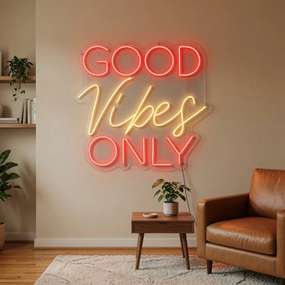 Good Vibes Only LED Neon Sign Wall Art Wall Decor - Shineneon