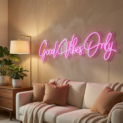 Good Vibes Only LED Neon Sign Wall Art Wall Neon Sign - Shineneon