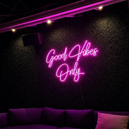Good Vibes Only LED Neon Sign Wall Decor - 01 Original Product Image