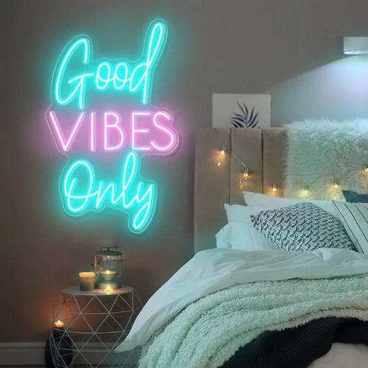 Good Vibes Only Led Sign Business Neon Sign Wall Art