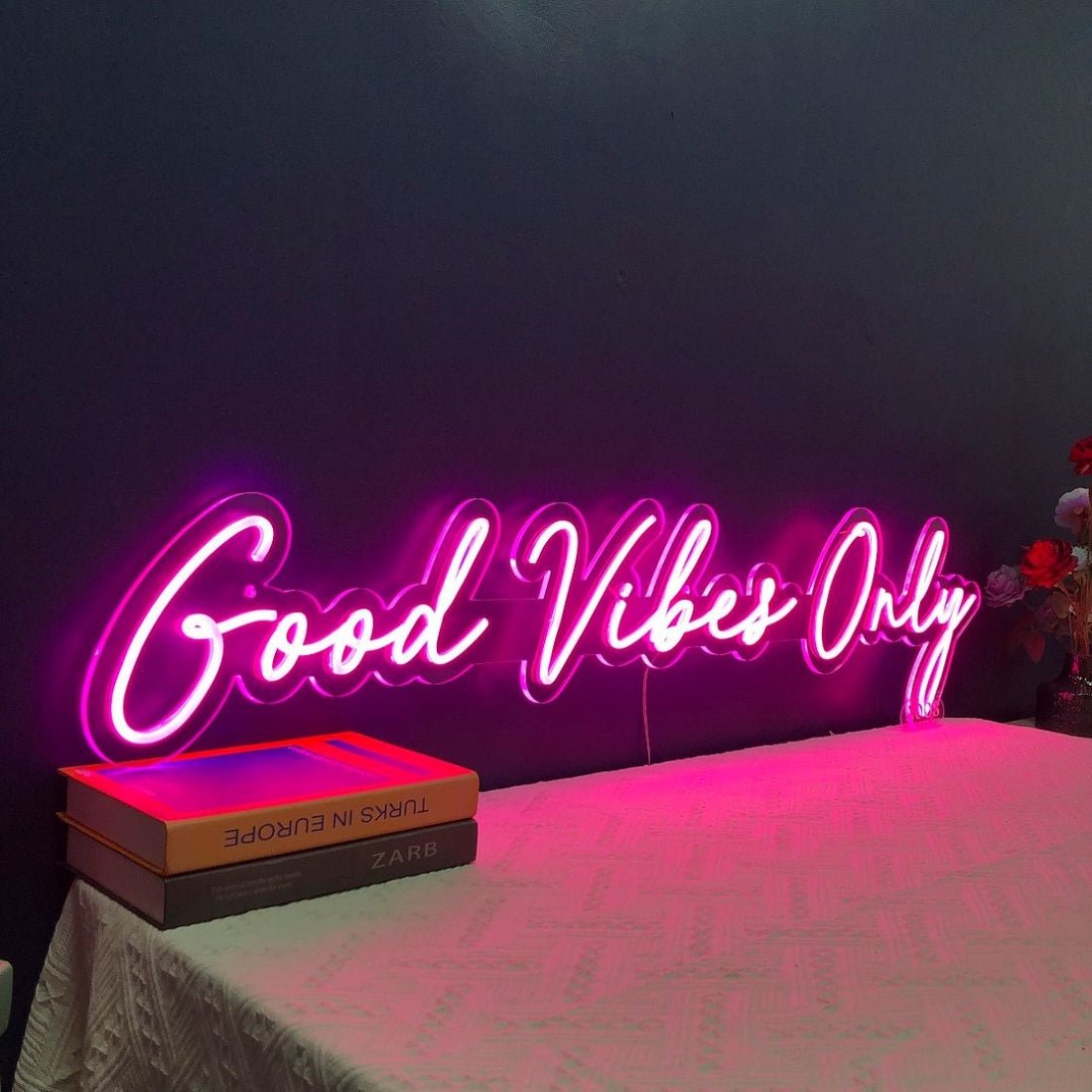 Good Vibes Only Led Sign Business Neon Sign Wall Decor - Shineneon