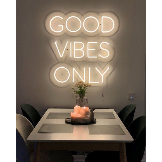 Good Vibes Only Led Sign Business Neon Signs Wall Art Decor