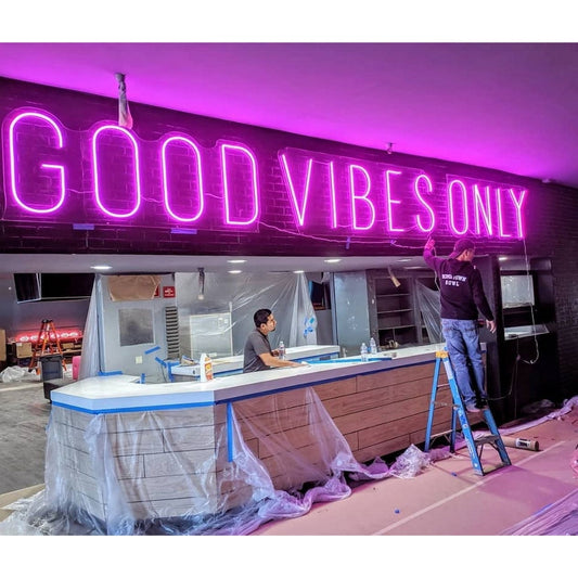 Good Vibes Only Led Sign Business Neon Signs Wall Decors