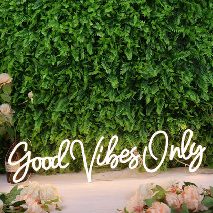 Good Vibes Only Led Yellow Led Neon Sign | Shineneon