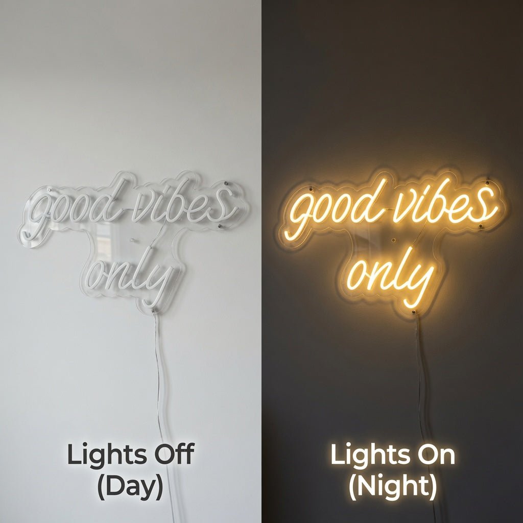 Good Vibes Only Modern LED Neon Sign - Shineneon
