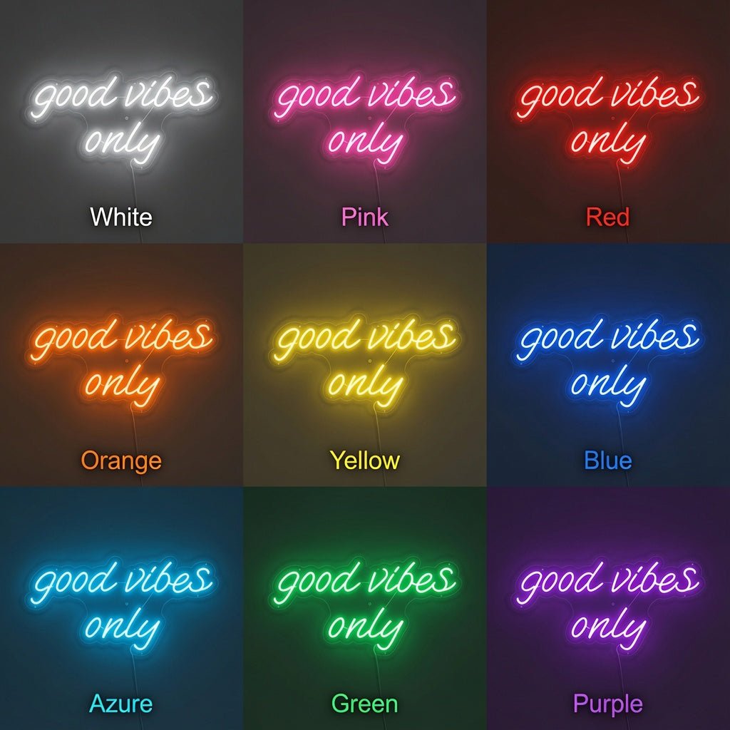 Good Vibes Only Modern LED Neon Sign - Shineneon