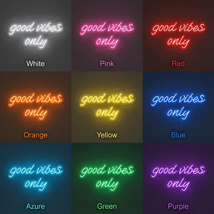 Good Vibes Only Modern LED Neon Sign - Shineneon