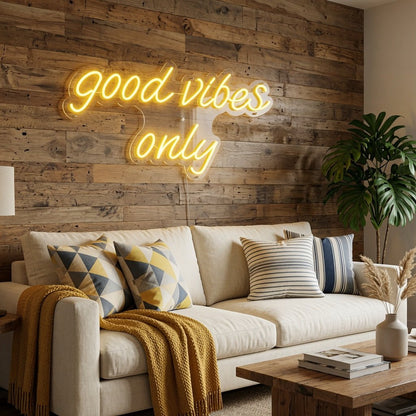 Good Vibes Only Modern LED Neon Sign - Shineneon