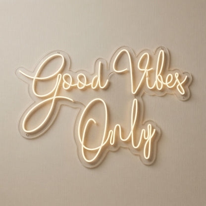 Good Vibes Only Mounted LED Neon Sign - 01 Original Product Image