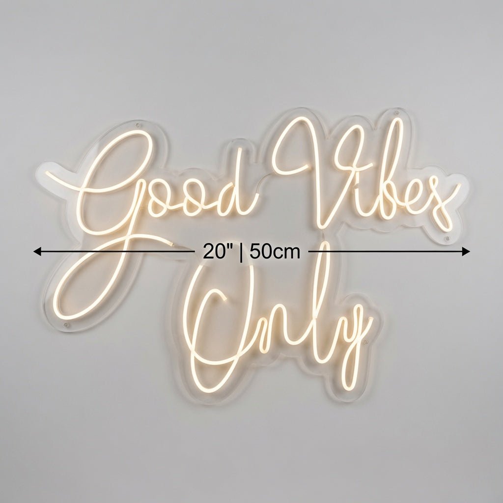 Good Vibes Only Mounted LED Neon Sign - Shineneon