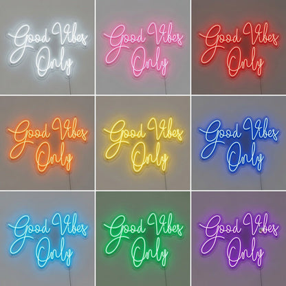 Good Vibes Only Mounted LED Neon Sign - Shineneon