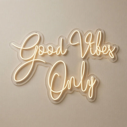 Good Vibes Only Mounted LED Neon Sign - Shineneon
