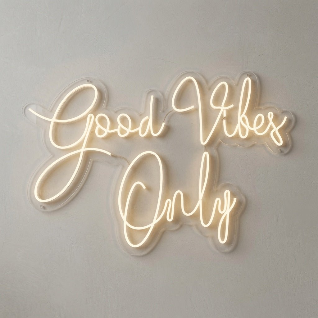 Good Vibes Only Mounted LED Neon Sign - Shineneon