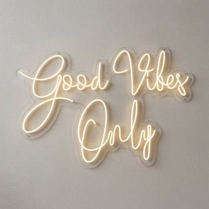 Good Vibes Only Mounted LED Neon Sign - Shineneon