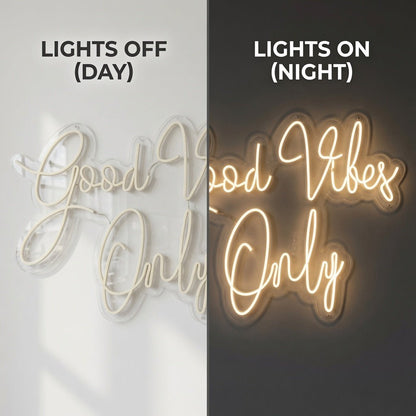 Good Vibes Only Mounted LED Neon Sign - Shineneon