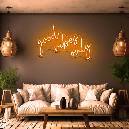 Good Vibes Only Neon Letter Signs