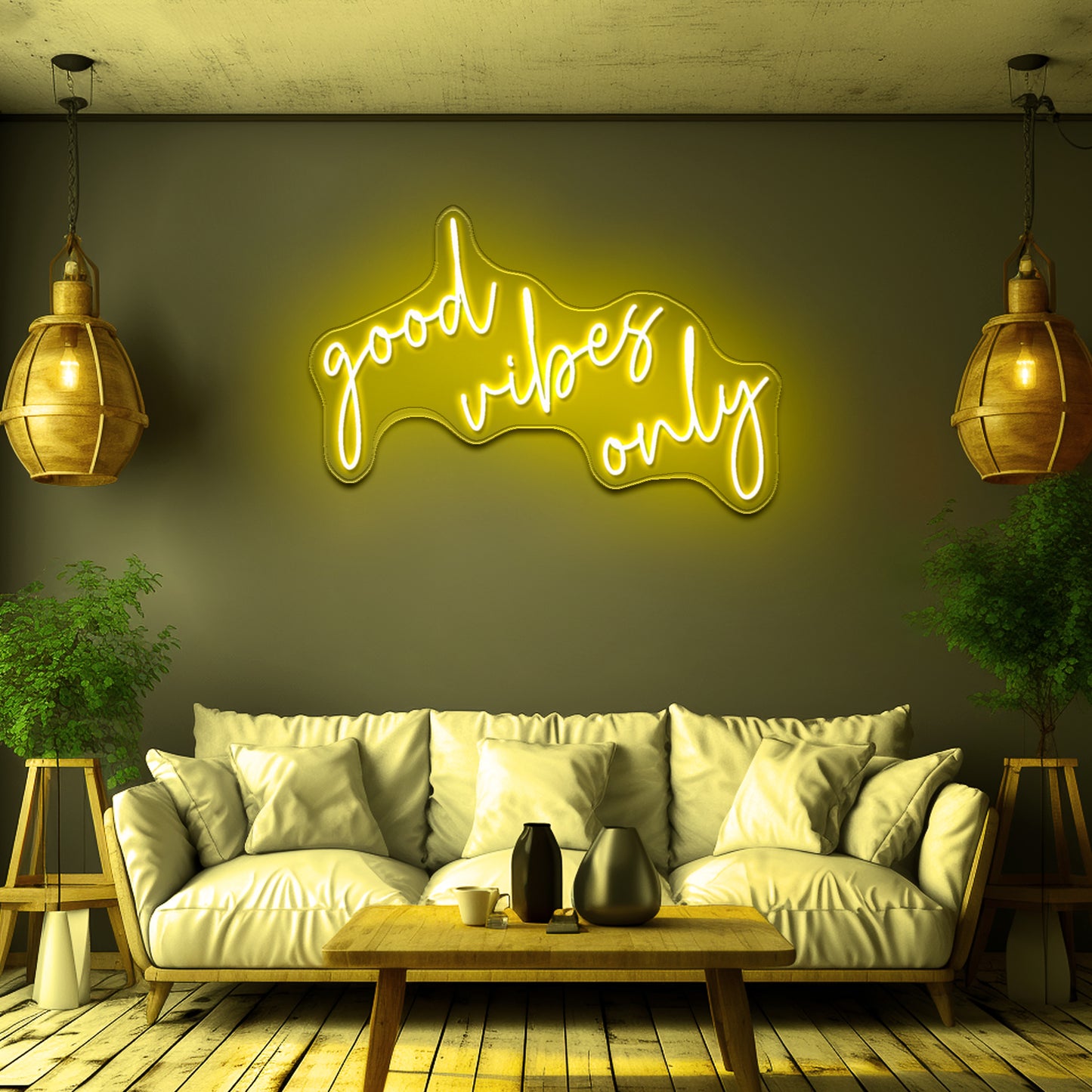 Good Vibes Only Neon Letter Signs