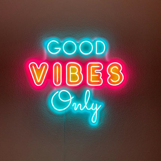 Good Vibes Only Neon Sign Led Sign For Bedroom