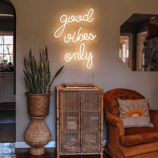 Good Vibes Only Neon Sign Led Wall Signs