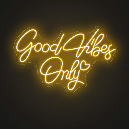 Good Vibes Only Pink Blue Led Neon Sign For Bedroom Cafe Decor | Shineneon