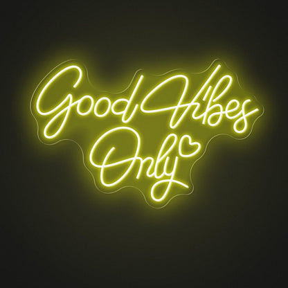Good Vibes Only Pink Blue Led Neon Sign For Bedroom Cafe Decor | Shineneon