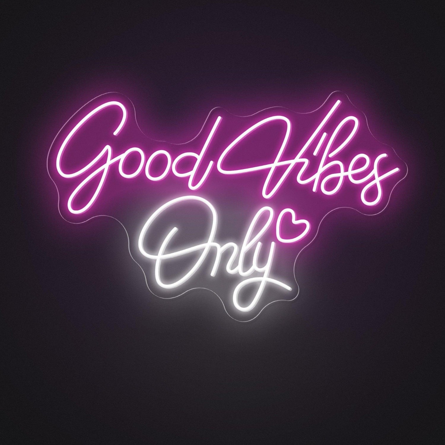 Good Vibes Only Pink Blue Led Neon Sign For Bedroom Cafe Decor | Shineneon