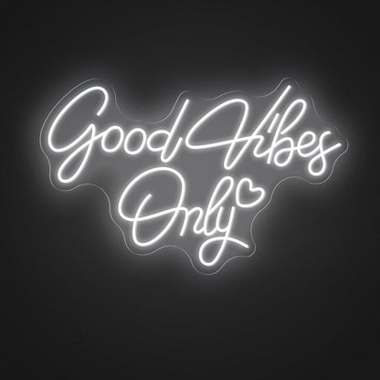 Good Vibes Only Pink Blue Led Neon Sign For Bedroom Cafe Decor | Shineneon