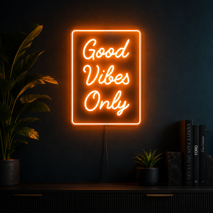 Good Vibes Only Room Decor LED Neon Sign - 02 High-Converting Product Image