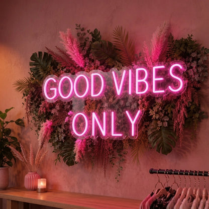 Good Vibes Only Room Decor LED Neon Sign Wall Neon Sign - 01 Original Product Image