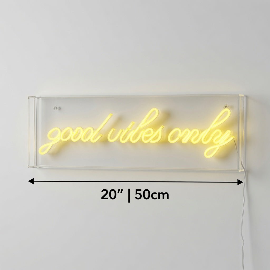 Good Vibes Only Room Wall Decor LED Neon Sign - Shineneon