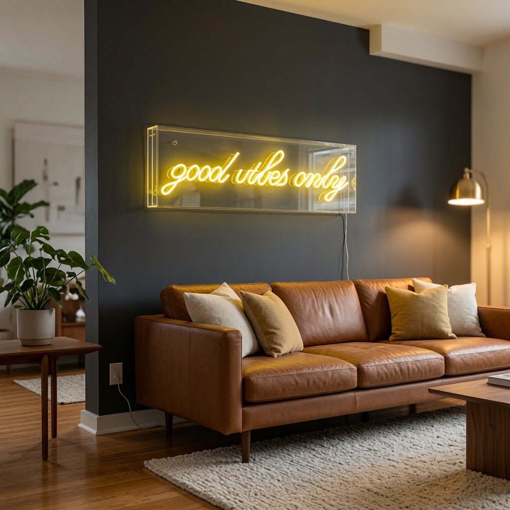 Good Vibes Only Room Wall Decor LED Neon Sign - Shineneon