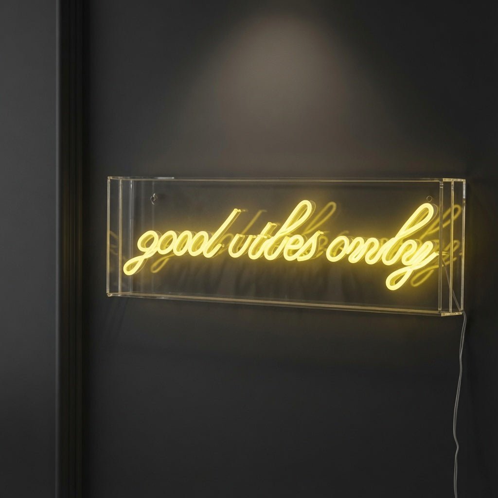 Good Vibes Only Room Wall Decor LED Neon Sign - Shineneon