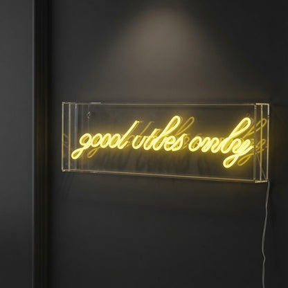 Good Vibes Only Room Wall Decor LED Neon Sign - Shineneon
