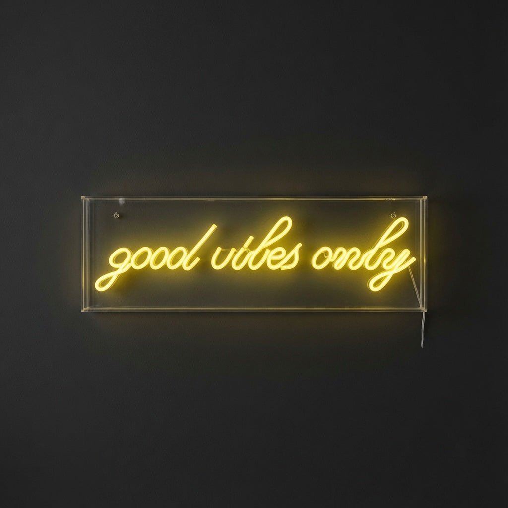Good Vibes Only Room Wall Decor LED Neon Sign - Shineneon