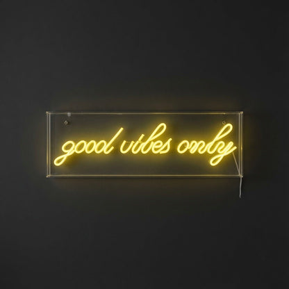 Good Vibes Only Room Wall Decor LED Neon Sign - Shineneon