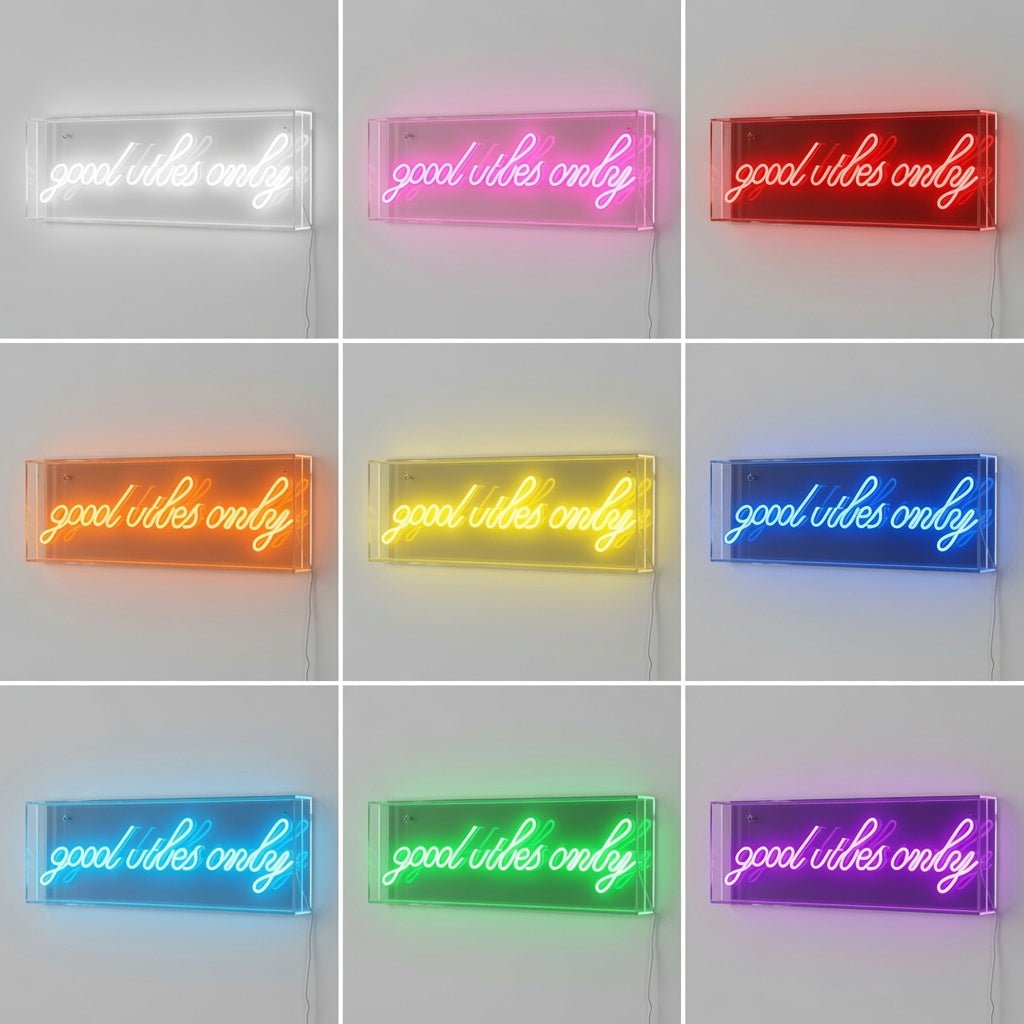 Good Vibes Only Room Wall Decor LED Neon Sign - Shineneon