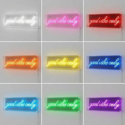 Good Vibes Only Room Wall Decor LED Neon Sign - Shineneon