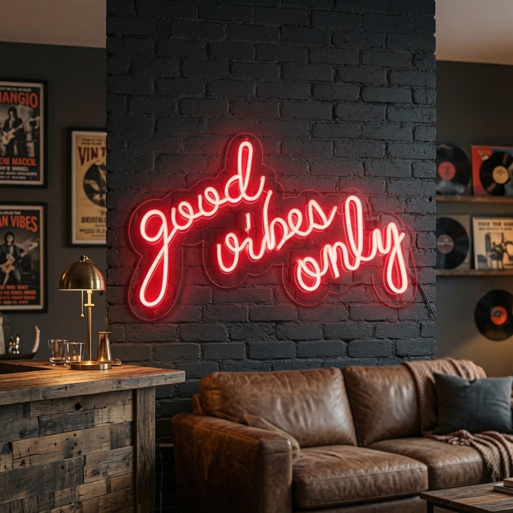 Good Vibes Only Script LED Neon Sign - Shineneon