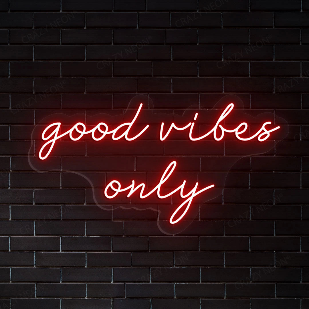 Good Vibes Only Sign Wall Art | Shineneon