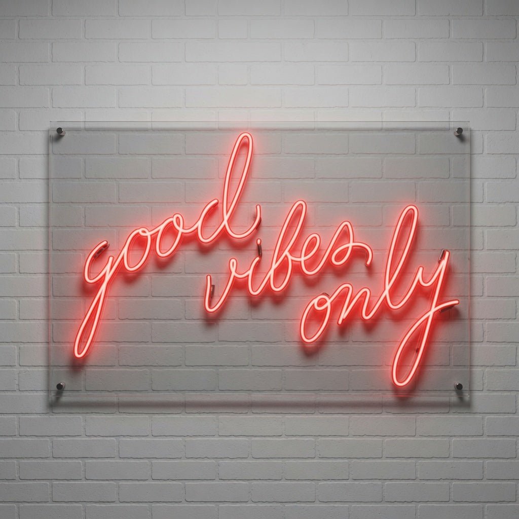 Good Vibes Only Typography Wall Decor LED Neon Sign - Shineneon