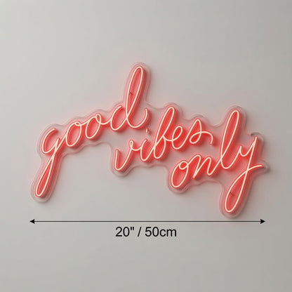 Good Vibes Only Typography Wall Decor LED Neon Sign - Shineneon