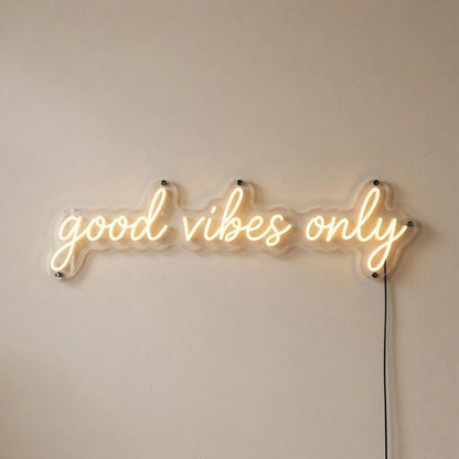 Good Vibes Only Wall Art LED Neon Sign - 01 Original Product Image