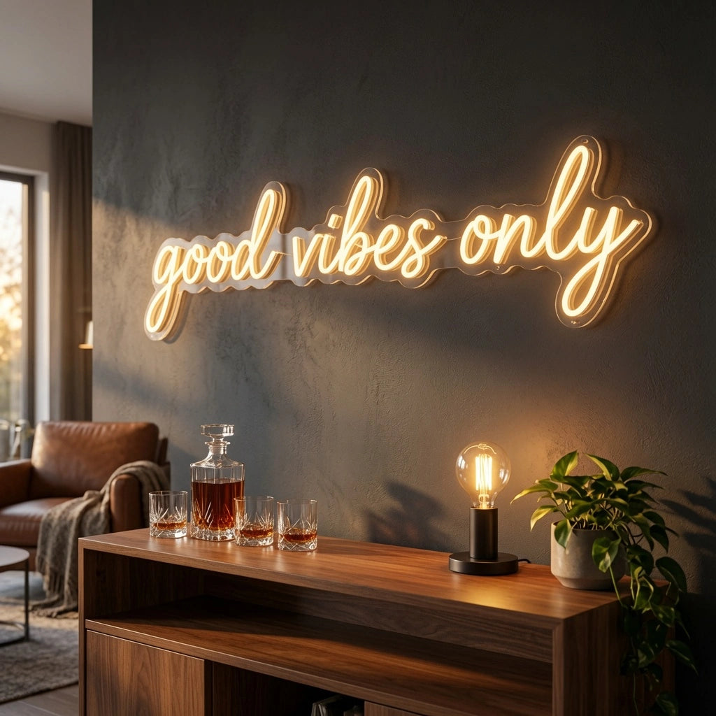 Good Vibes Only Wall Art LED Neon Sign Wall Neon Sign - 02 High-Converting Product Image