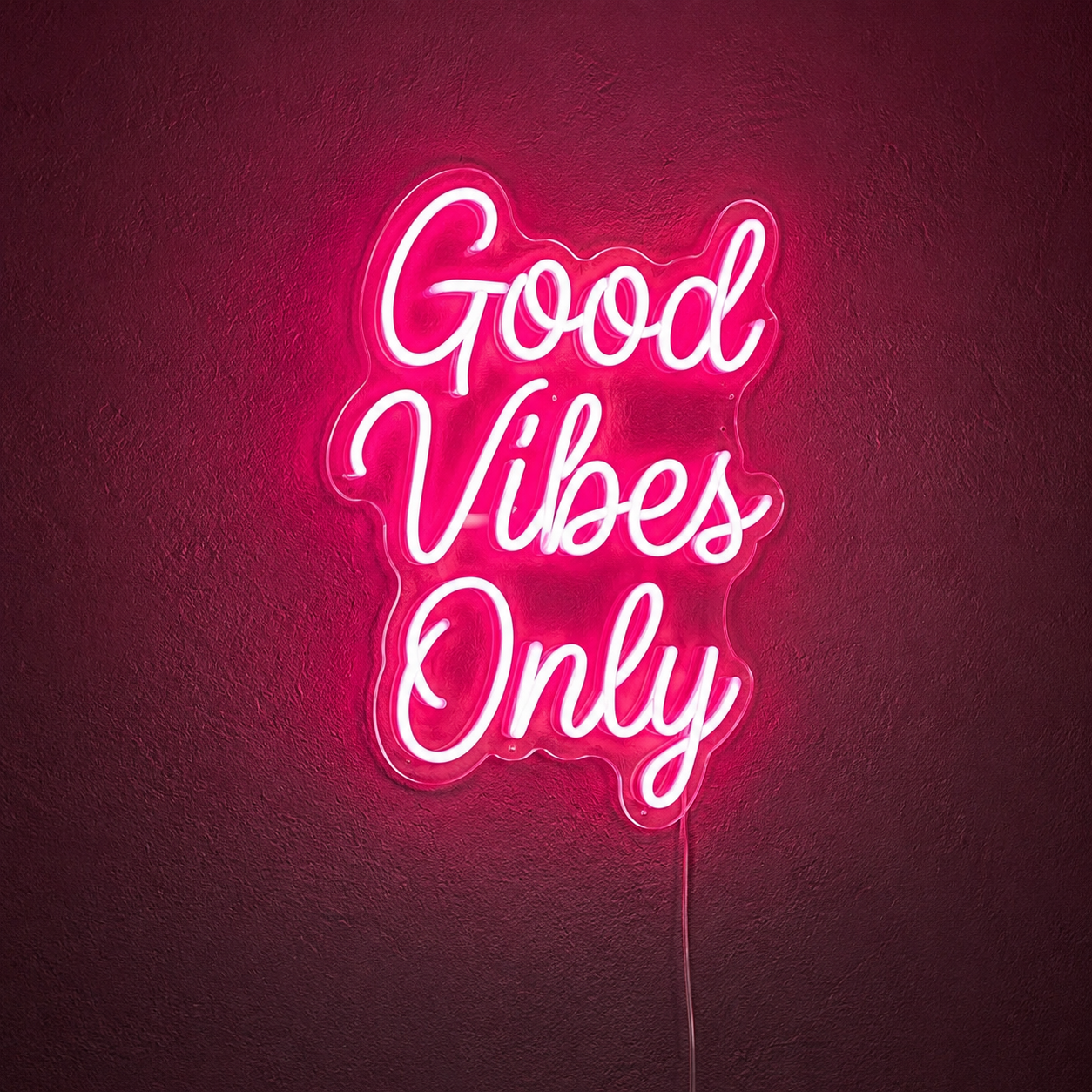 Good Vibes Only Wall Decor Bedroom LED Neon Sign - 02 High-Converting Product Image