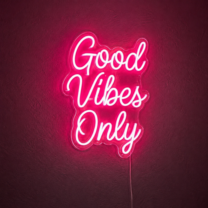 Good Vibes Only Wall Decor Bedroom LED Neon Sign - 02 High-Converting Product Image