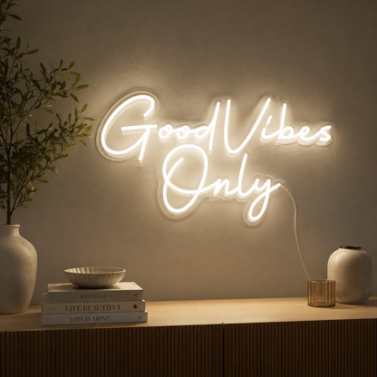 Good Vibes Only Wall Decor LED Neon Sign - 02 High-Converting Product Image