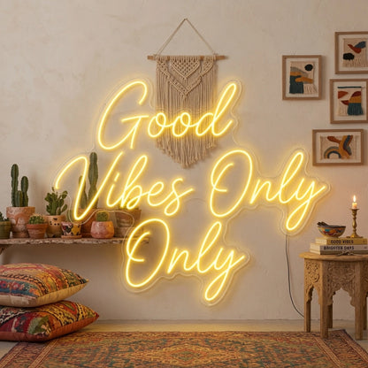 Good Vibes Only Wall Decor LED Neon Sign Wall Decor - 01 Original Product Image
