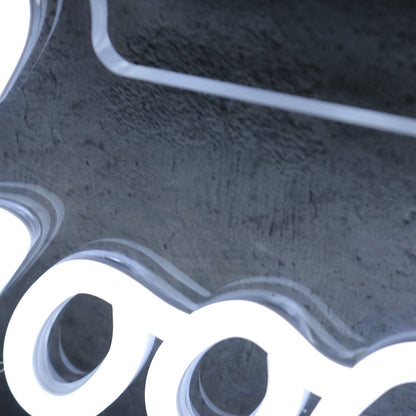 Good Vibes Only White Led Neon Sign - Shineneon